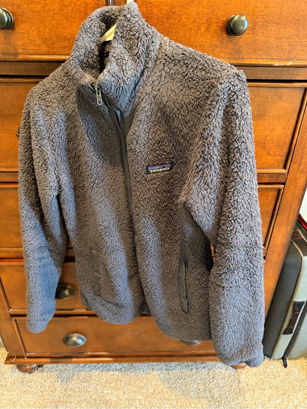 Patagonia Charcoal Sherpa Full-Zip Jacket